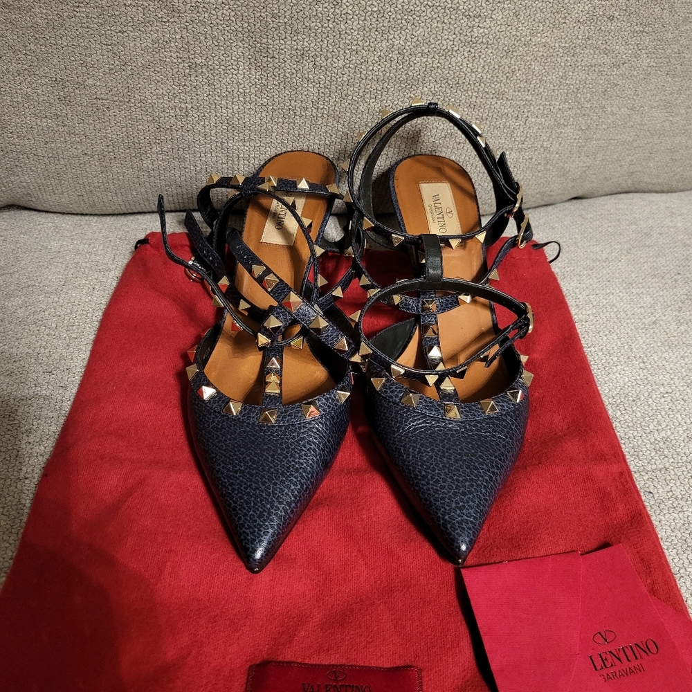 Valentino Leather T-strap